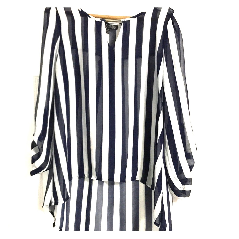 Navy Blue Blouse